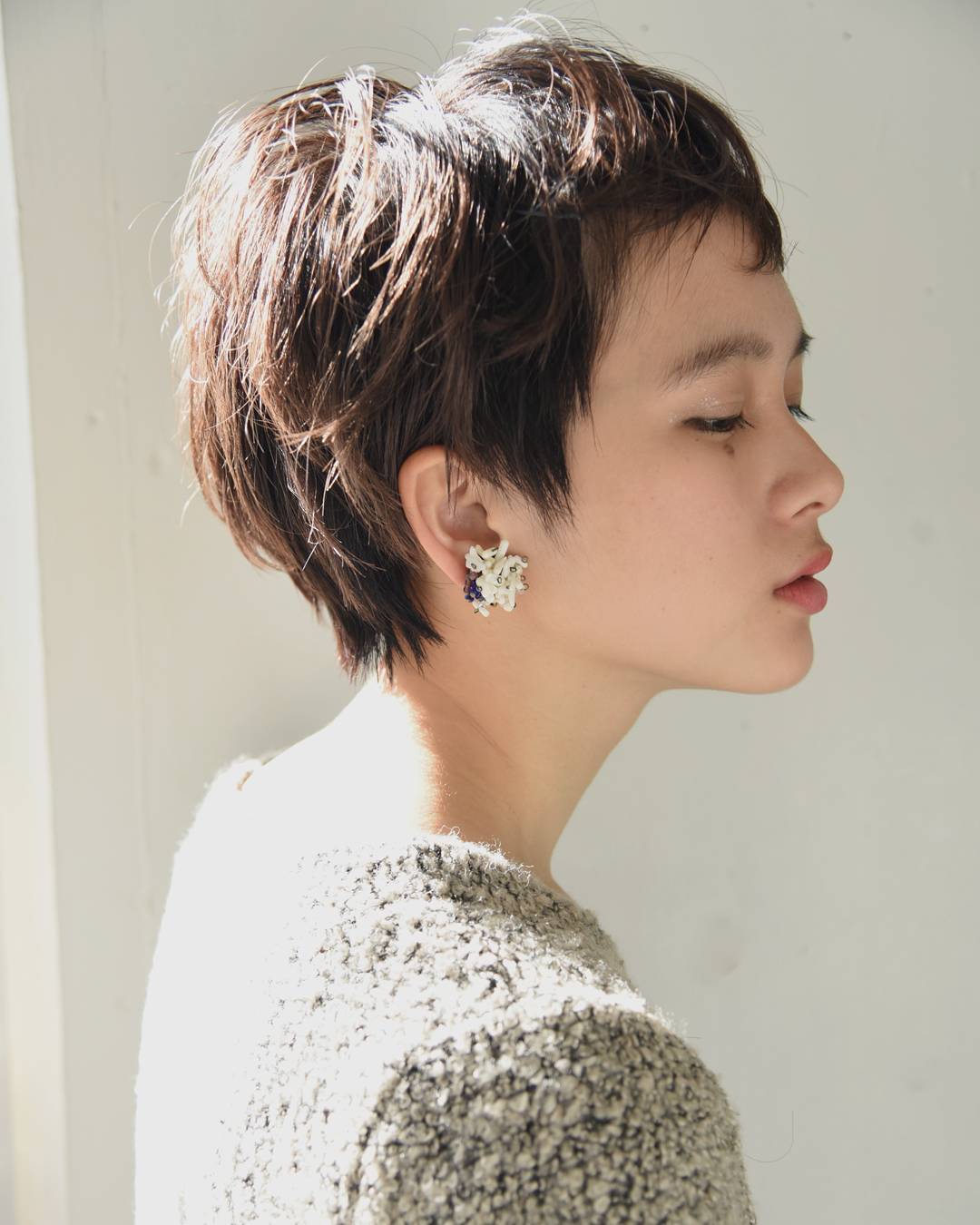 小众设计s925银针耳环女韩国气质高级感冷淡风短发个性耳钉耳饰潮-阿里巴巴